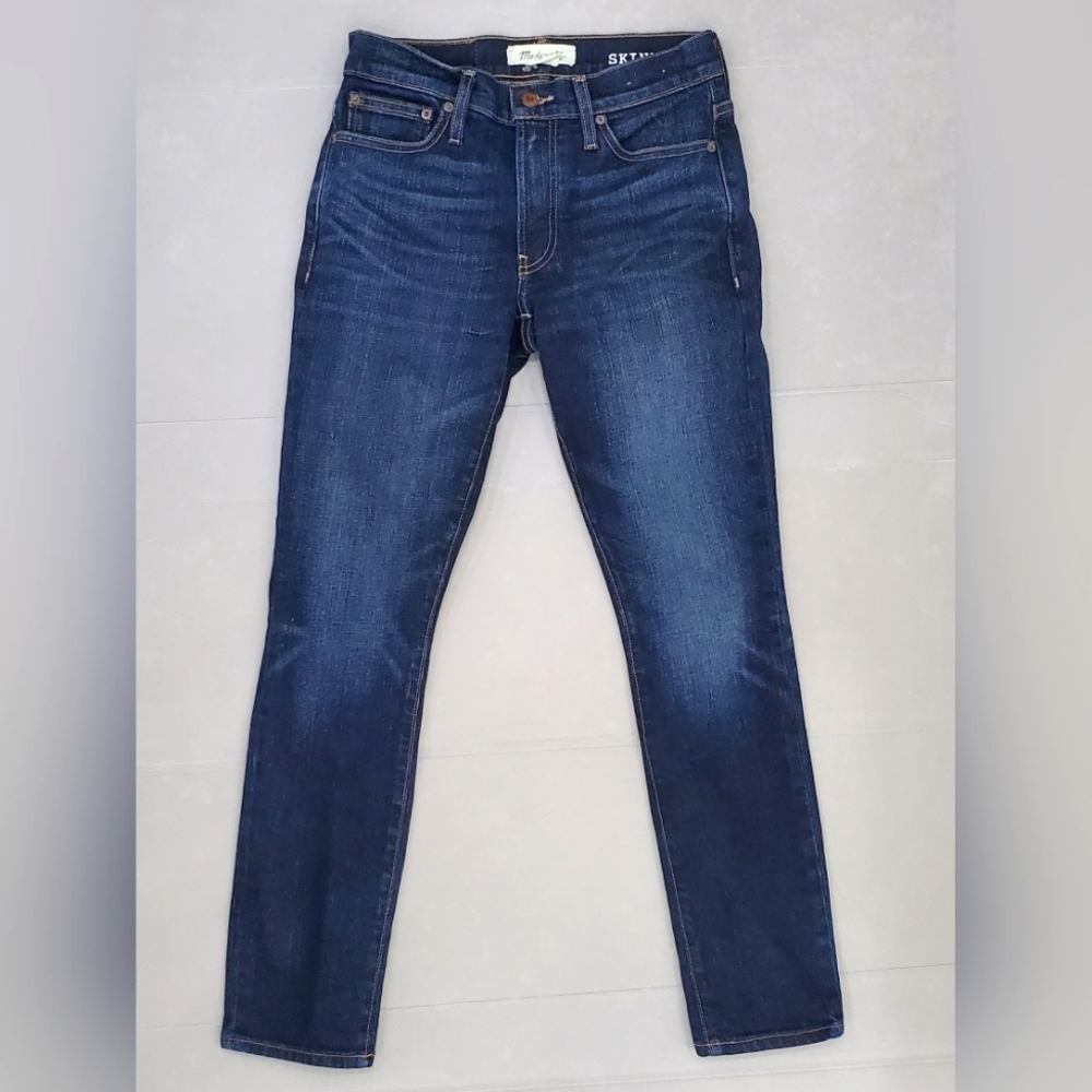 Madewell Women's Skinny Jeans - Dark Blue
